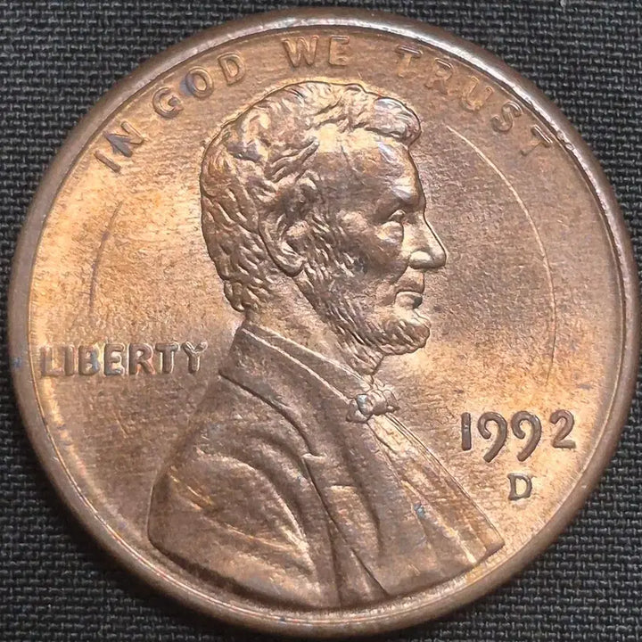[BUNJANG] 1992 D Lincoln Cent "Double Rim" Mint Error Coin / 1992년D 링컨 페니 더블 림 ~주조 에러 주화