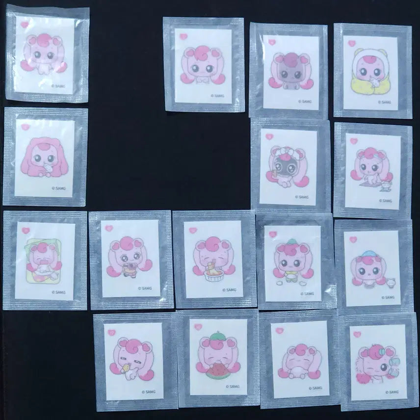 [BUNJANG] Catch Teenieping Jellyping Ttibusil Set (31 Types) / 캐치티니핑 젤리핑띠부씰 33종 판매
