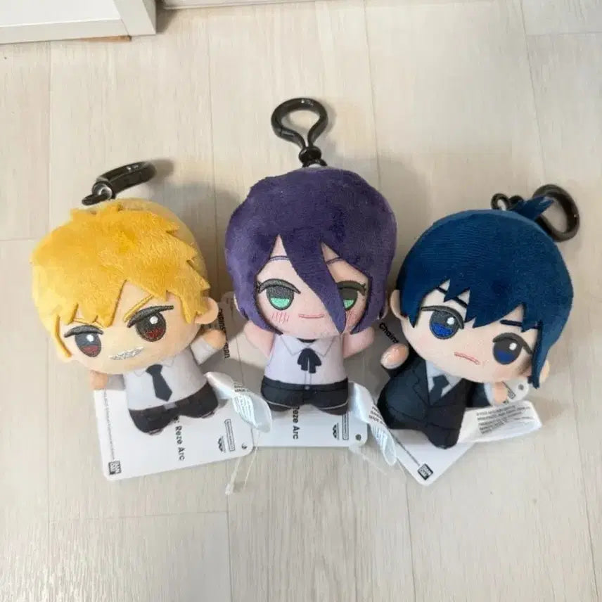 [BUNJANG] Chainsaw Man Reze Arc Chibi Plush Bundle (Denji, Reze, Aki) / 체인소맨 레제편 치비구루미 누이 인형 덴지 레제 아키 일괄