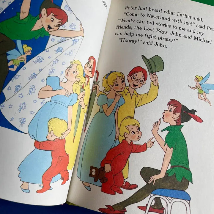 [BUNJANG] 1981 Walt Disney Original Peter Pan and Wendy Vintage Book / 1980s/월트디즈니오리지널피터팬앤웬디빈티지북rare