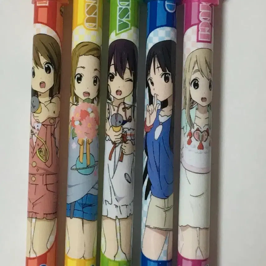 [BUNJANG] K-ON! Classic Pens Set - Yui, Ritsu, Azusa, Mio, Tsumugi / 케이온 고전 펜 유이 리츠 아즈사 미오 츠무기 일괄