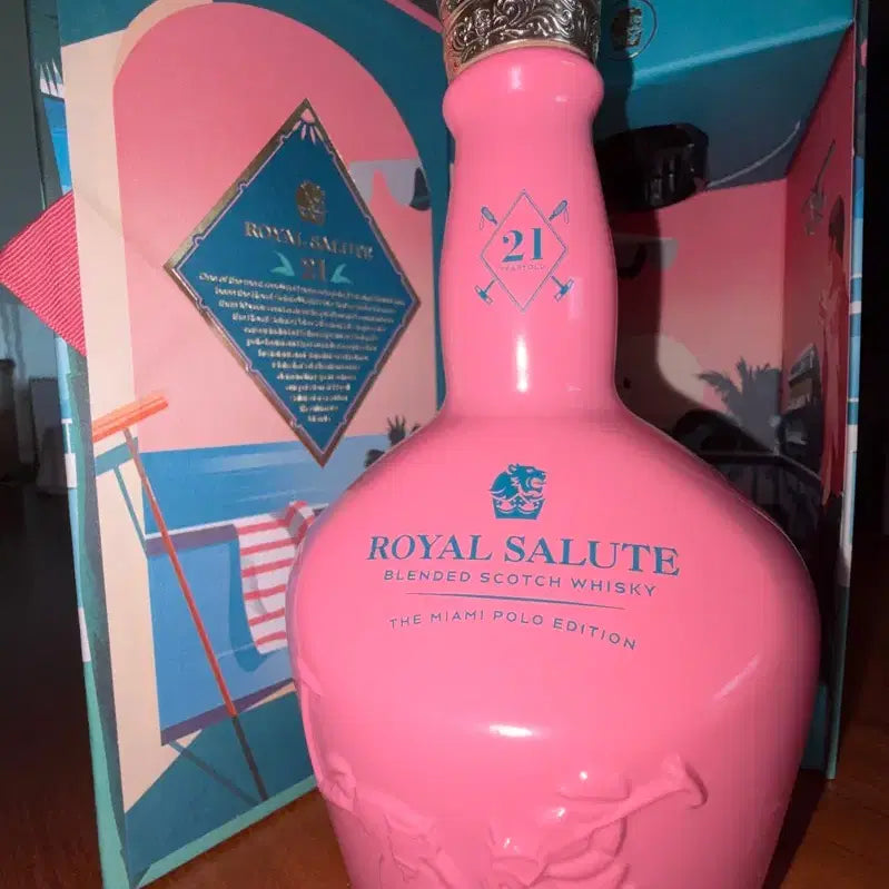 [BUNJANG] Royal Salute 21 Year Old The Miami Polo Edition Empty Bottle / 로얄살루트 21년 더 마이애미 폴로 에디션 공병