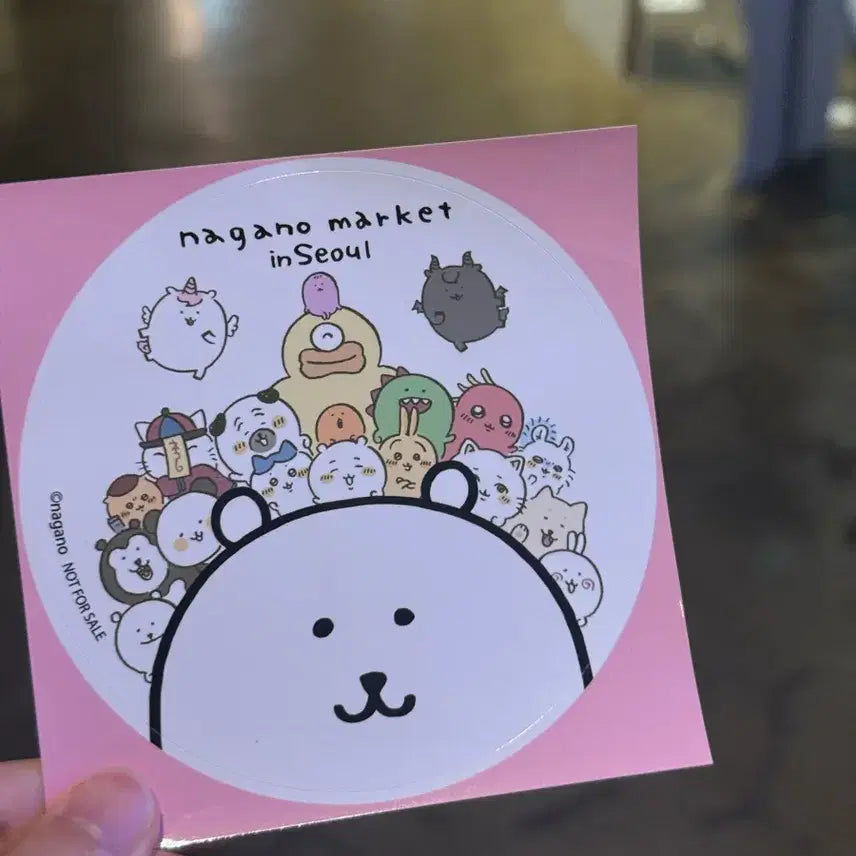 [BUNJANG] Nagano Market Seoul Sticker Pack / 나가노마켓 서울 (신촌) 3만원 구매특전 스티커