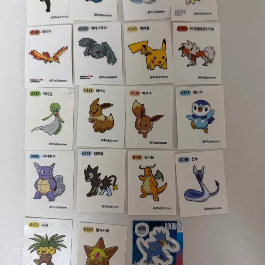 [BUNJANG] Pokemon Stickers Bundle Set / 포켓몬 포켓몬스터 띠부실 일괄