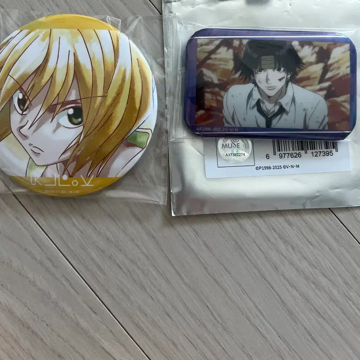 [BUNJANG] Hunter x Hunter Badge Set (2 Types) - Kurapika &amp; Chrollo / 헌터x헌터 뱃지 2종 크라피카/클로로 일괄