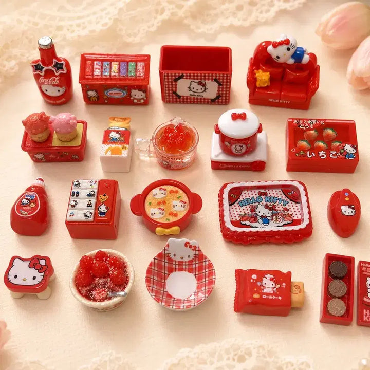 [BUNJANG] Hello Kitty Miniature Set (22 Types) / 키티 미니어처 세트 22종