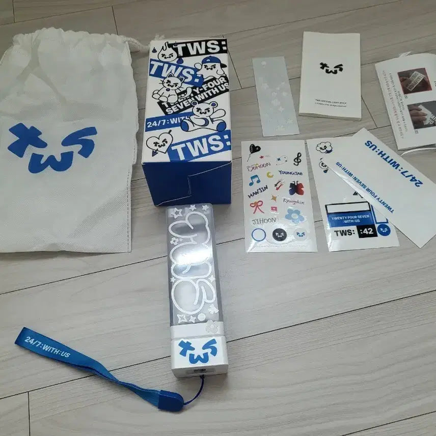 [BUNJANG] TWS Official Light Stick Full Set / 투어스 응원봉 풀 구성 컨디션 최고