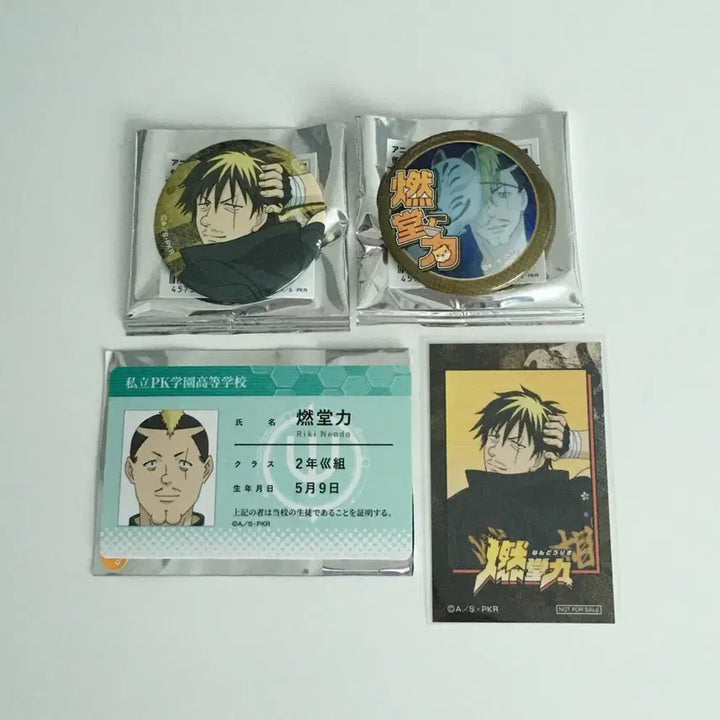 [BUNJANG] The Disastrous Life of Saiki K. Nendo Riki Student ID Badge Photocard Set / 사이키 쿠스오의 재난 사이쿠스 넨도 리키 학생증 뱃지 포카 세트
