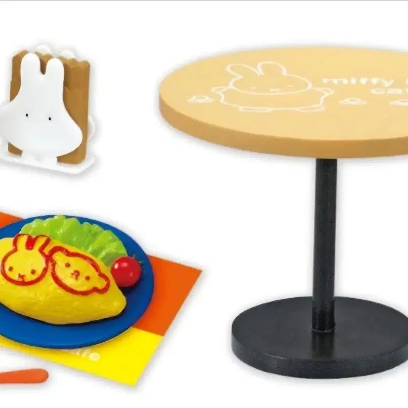 [BUNJANG] Miffy Little Cafe Miniature Food Set / 미피 리멘트 식완 오므라이스