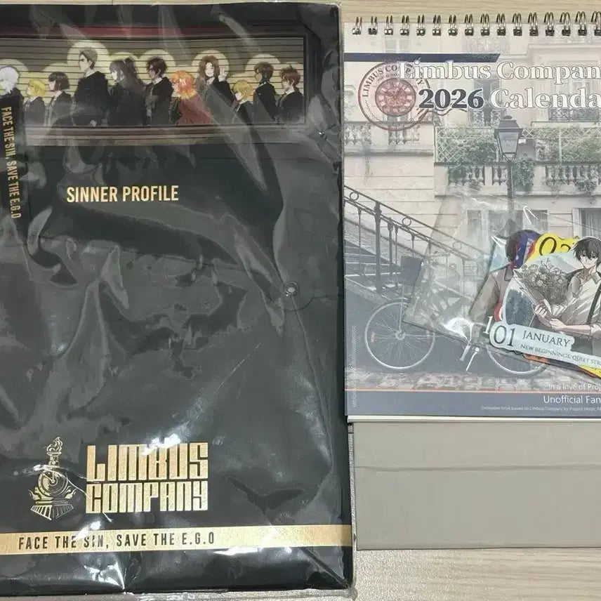 [BUNJANG] Limbus Company 2026 Calendar &amp; Prisoner Profile Bundle Set / 림버스 컴퍼니 림버스 2026 캘린더&amp;수감자 프로파일 일괄