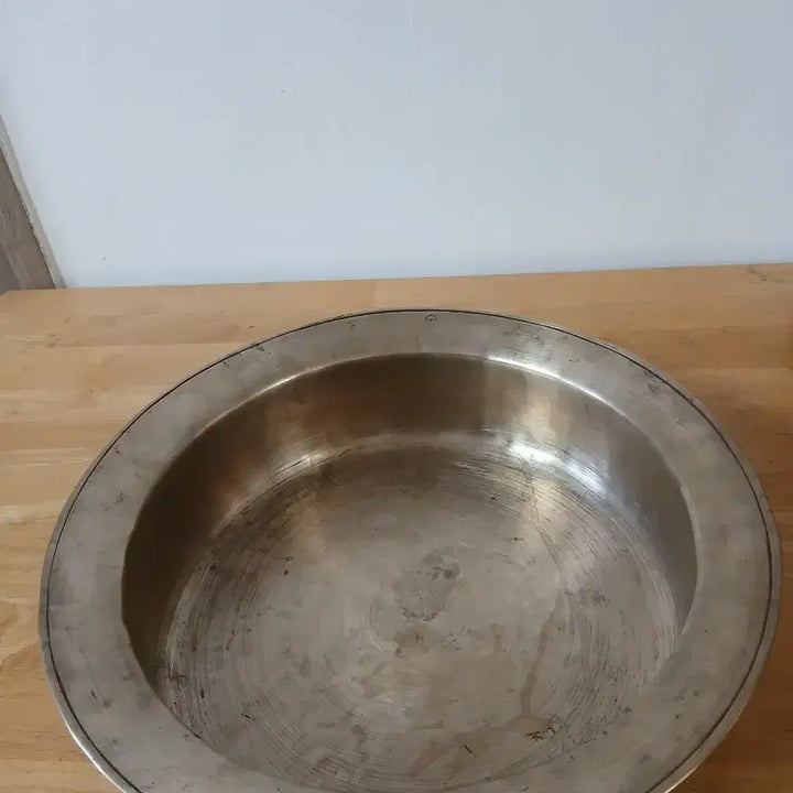 [BUNJANG] Antique Bangjja Yugi Large Bowl / 옛날 방짜 유기 대야