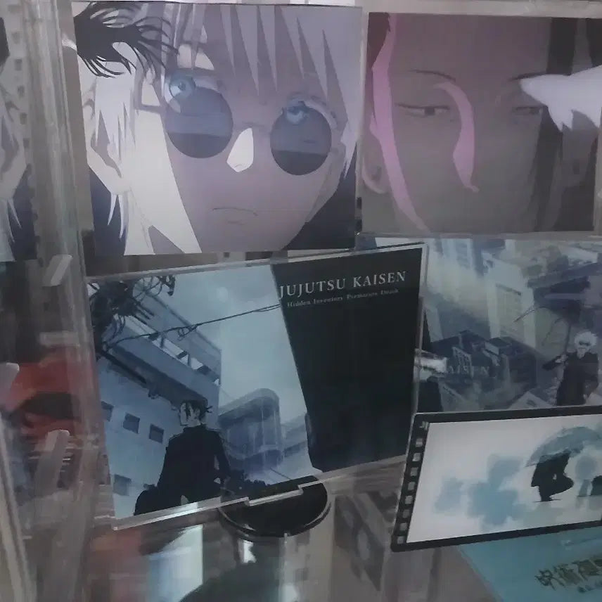 [BUNJANG] Megahouse Gojo &amp; Geto Acrylic Stand with Ending Scene Design / 메가하우스 우산 고죠게토 + 엔딩 아크릴