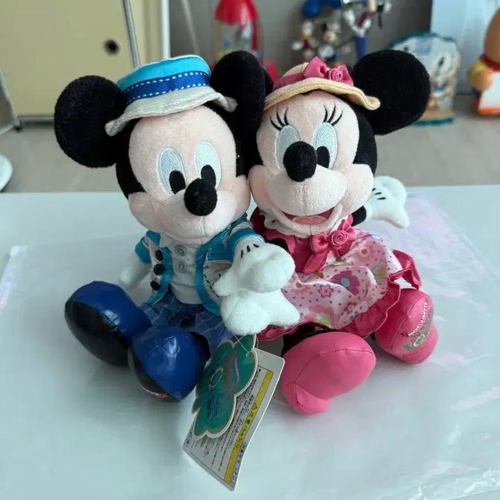 [BUNJANG] Vintage Disney Mickey &amp; Minnie Mouse Plush Set / 빈티지 디즈니 미키미니마우스 인형