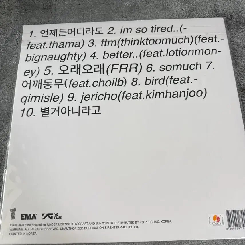 [BUNJANG] George 1st Album FRR LP Black / 죠지 정규 1집 FRR LP 블랙