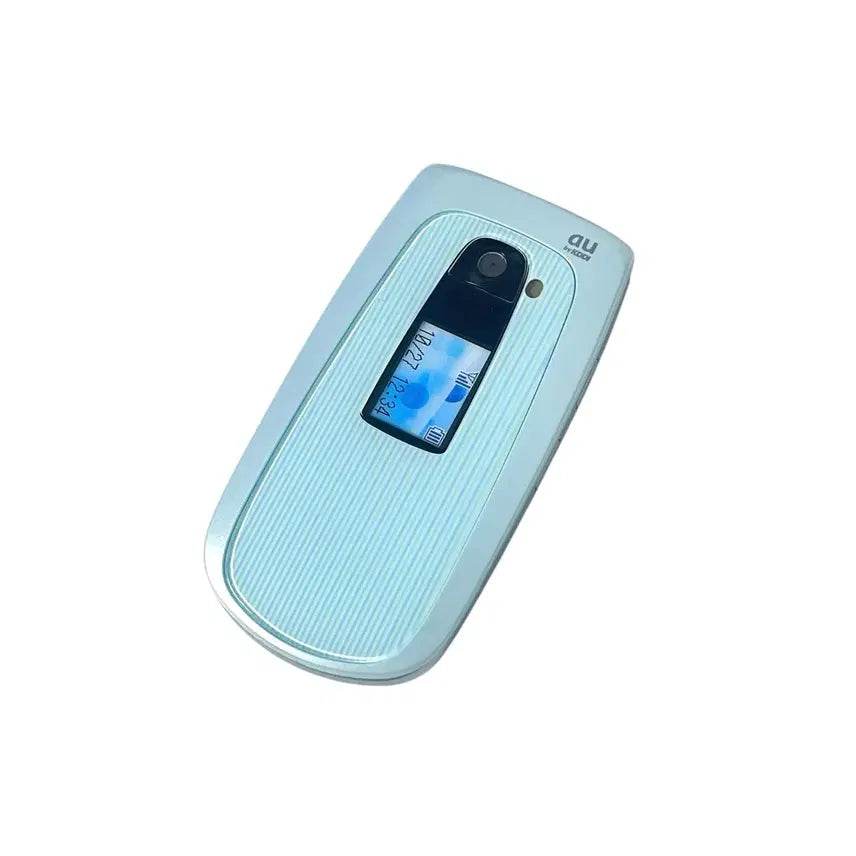 [BUNJANG] Mint Stripe Mock-up Flip Phone / 민트 스트라이프 목업폰 폴더폰 일본 핸드폰 휴대폰 도코모 모형폰