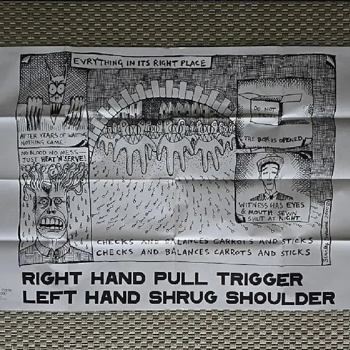 [BUNJANG] Radiohead Large Double-Sided Poster / 포스터 RADIOHEAD 라디오헤드 대형 양면 포스터