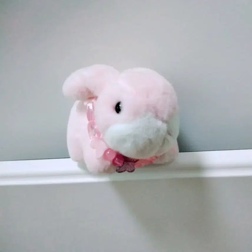 [BUNJANG] Cute Vintage Animal Rabbit Beaded Keychain Necklace / 귀여운 빈티지 동물 토끼 키링 비즈 목걸이 덤