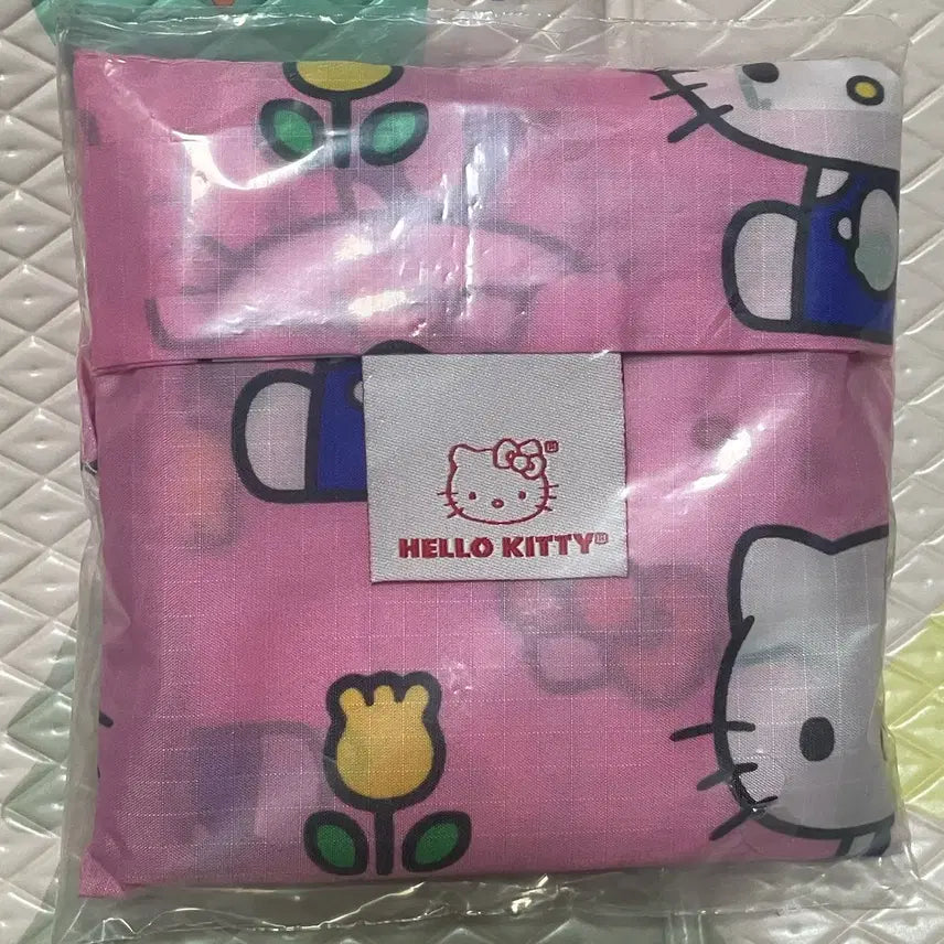 [BUNJANG] Baku Kitty Pink Shopping Bag - Standard / 바쿠 키티 핑크 장바구니-스탠다드