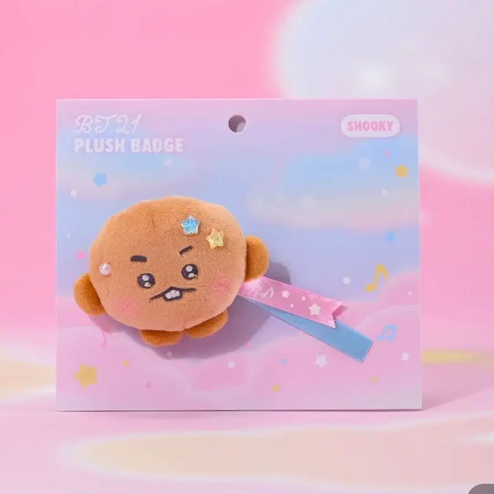 [BUNJANG] BT21 Shooky Suga (Sealed) Plush Toy Badge / bt21 shooky bts 슈가 (미개봉)