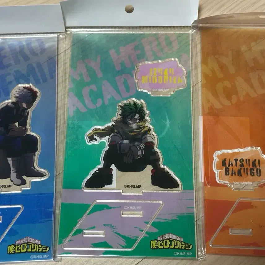[BUNJANG] My Hero Academia Midoriya, Bakugo, Todoroki Acrylic Stand Bundle Set (Sealed) / (미개봉)히로아카 미도리야, 바쿠고, 토도로키 아크릴 스탠드 일괄