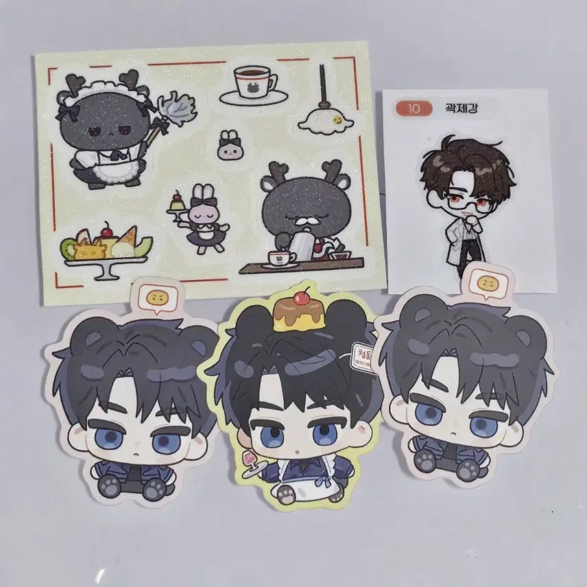 [BUNJANG] Koe-dam Clue Kye-dam-cheul Ryu Gye-kang Kwak Gye-kang Kim Sol-eum Carved Sticker Set / 괴담출근 괴출 재관국 곽제강 류재관 김솔음 조각 스티커