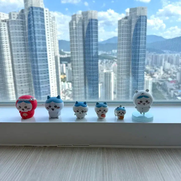[BUNJANG] Hachiware 6-Piece Figure Set / 먼작귀 하치와레 피규어 6종 일괄