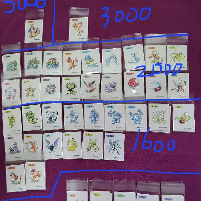 [BUNJANG] Pokemon 30th Anniversary Stickers / 포켓몬 띠부씰 신상 판매 아트워크 30주년
