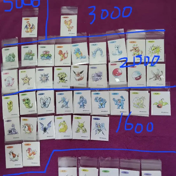 [BUNJANG] Pokemon 30th Anniversary Stickers / 포켓몬 띠부씰 신상 판매 아트워크 30주년
