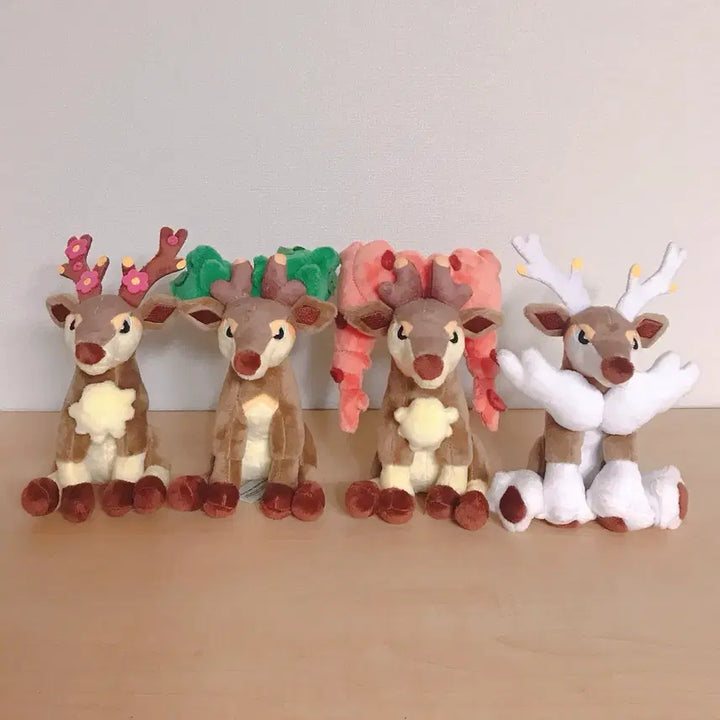 [BUNJANG] Pokemon Seasonal Set Fit Plush Dolls (4 Items) / 포켓몬 바라철록 fit 인형 4개 일괄