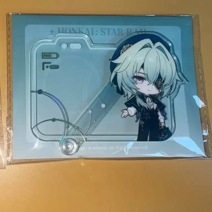 [BUNJANG] Genshin Impact Axela Taobao Exclusive Can Badge + Acrylic Stand Set / 미개봉) 붕괴스타레일 아낙사 타오바오 특전 아크릴 스틱