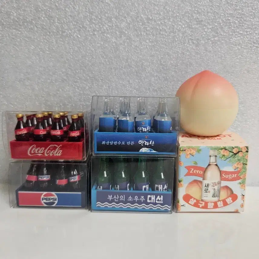 [BUNJANG] Miniature Liquor Bottles &amp; Lip Balm Props Set / 주류 미니어처 소품