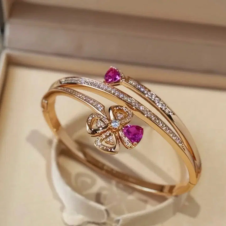 [BUNJANG] Bvlgari Fiorever Rose Gold Water Drop Flower Motif Women&