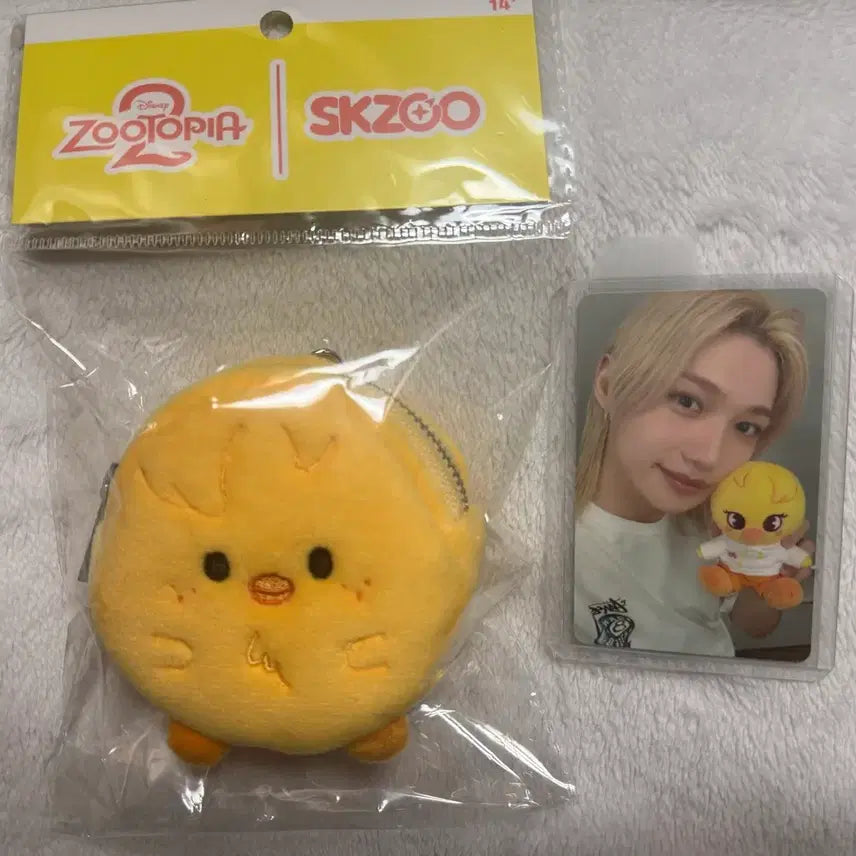 [BUNJANG] SKZOO BbokAri Coin Pouch &amp; Felix Photocard Set / 스키주 뽁아리 코인파우치