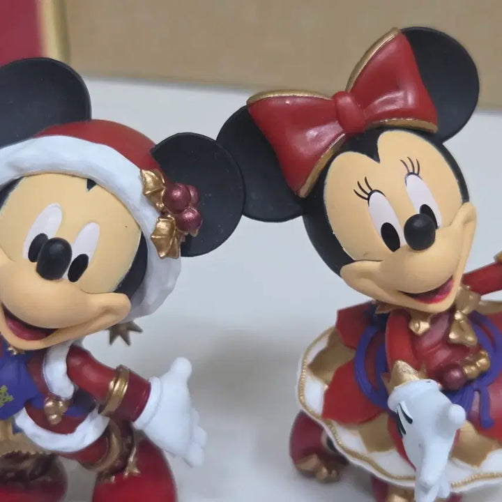 [BUNJANG] Disney Mickey &amp; Minnie Winter Christmas Figure Set / 디즈니 미키 미니 겨울 크리스마스 피규어 세트