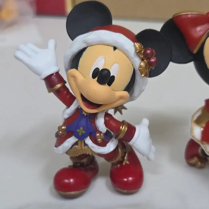 [BUNJANG] Disney Mickey &amp; Minnie Winter Christmas Figure Set / 디즈니 미키 미니 겨울 크리스마스 피규어 세트