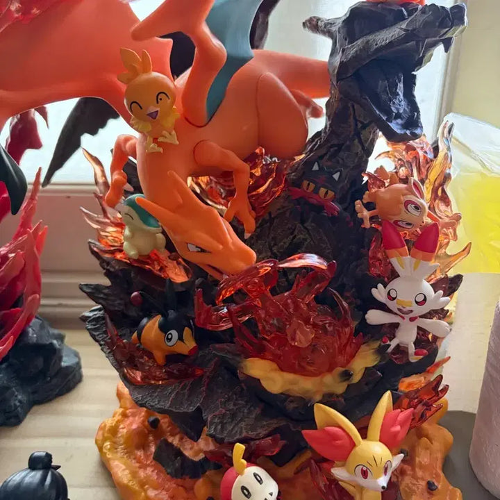[BUNJANG] Pokemon Fire-Type Figure Set / 포켓몬 불꽃타입 대가족 피규어 급처합니다!