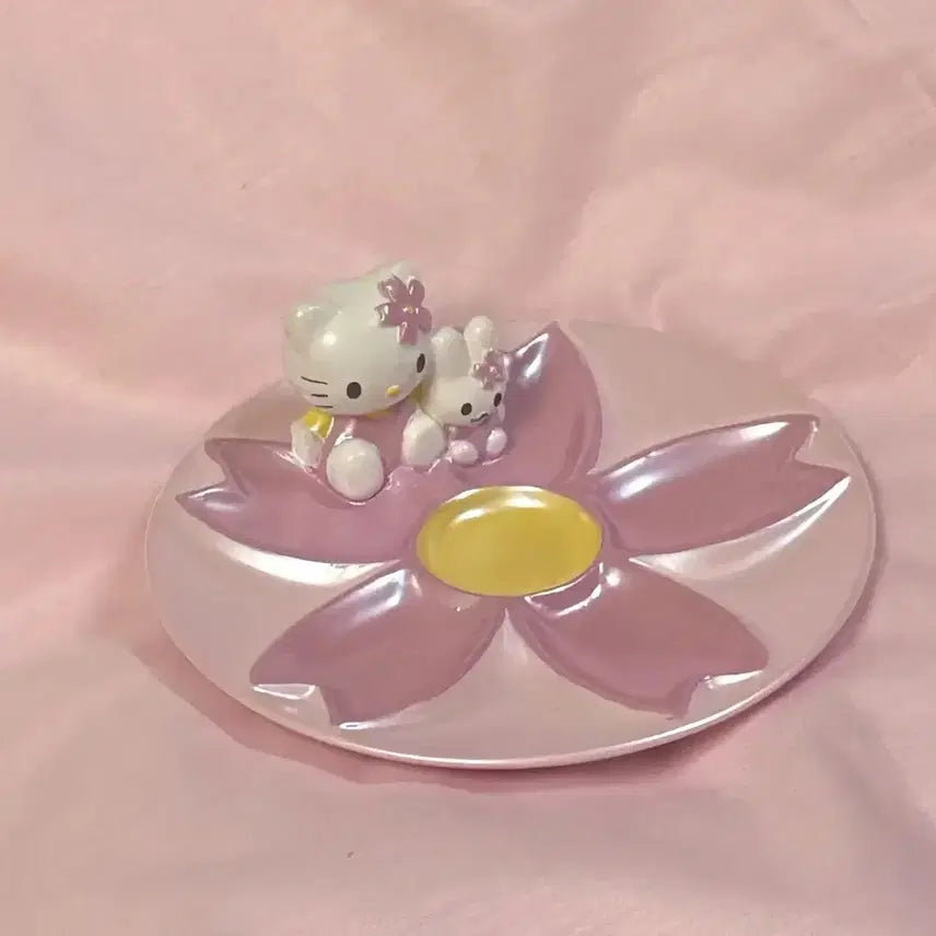 [BUNJANG] Vintage Hello Kitty Ceramic Tray / (새상품) 고전키티 도기 트레이