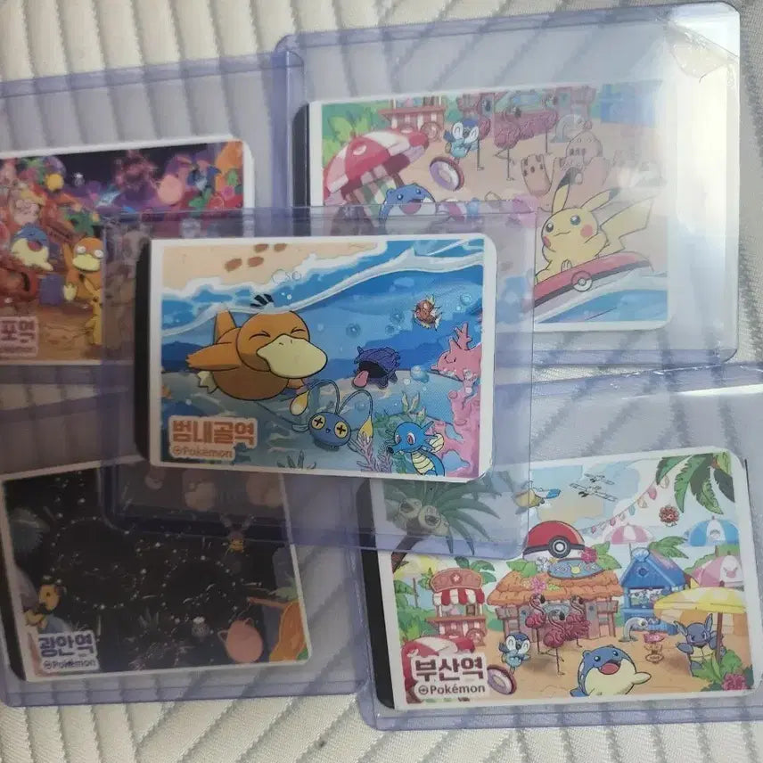 [BUNJANG] Pokemon Ticket Bundle Set (5 pcs) / 포켓몬 승차권 5개 일괄(슬리브 탑로더 O)