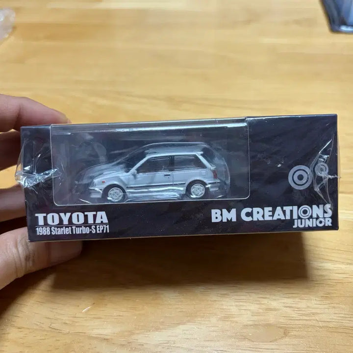 [BUNJANG] 1:64 Scale 1988 Toyota Starlet Turbo-S EP71 White Diecast Car / 1:64 도요타 스타렛 터보-S EP71 화이트 미니카 다이캐스트