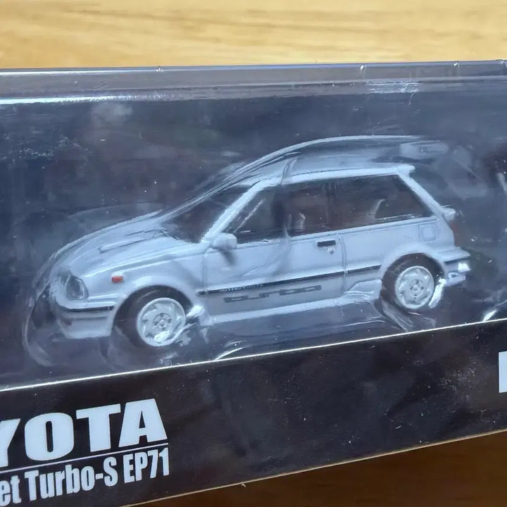 [BUNJANG] 1:64 Scale 1988 Toyota Starlet Turbo-S EP71 White Diecast Car / 1:64 도요타 스타렛 터보-S EP71 화이트 미니카 다이캐스트