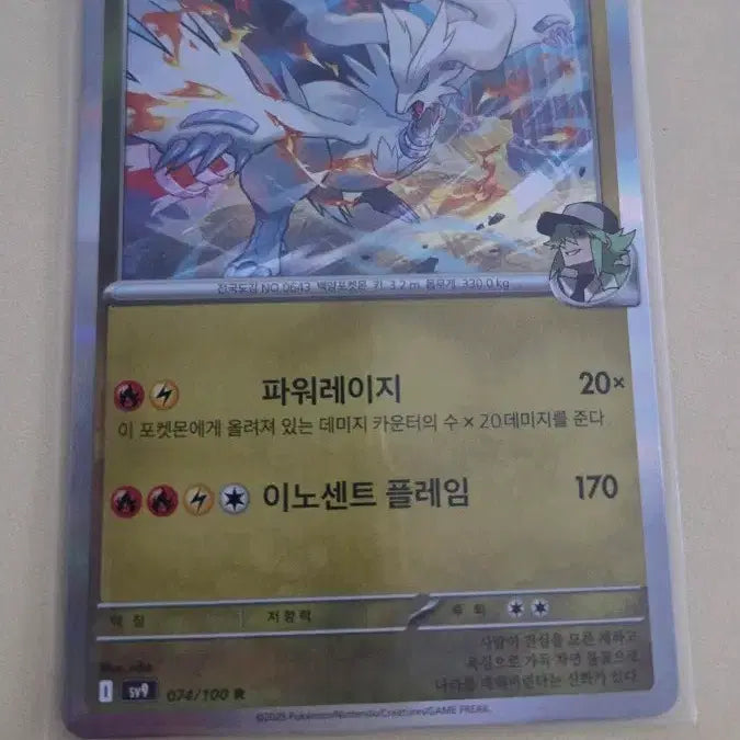 [BUNJANG] Pokemon Card Reshiram / 포켓몬카드 N의 레시라무
