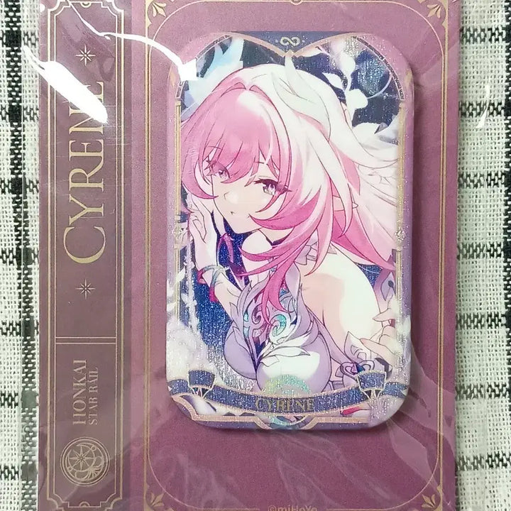 [BUNJANG] Honkai Star Rail Kirine Prism Badge Square Glitter Badge / 월말할인)붕괴 스타레일 기억의 프리즘 키레네 배지 미호요 정품