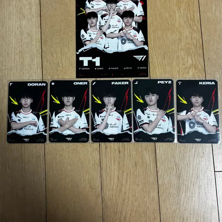 [BUNJANG] T1 MSI Faker Doran Oner Zeus Keria Photocard / MSI T1 포토카드 페이커 도란 오너 페이즈 케리아