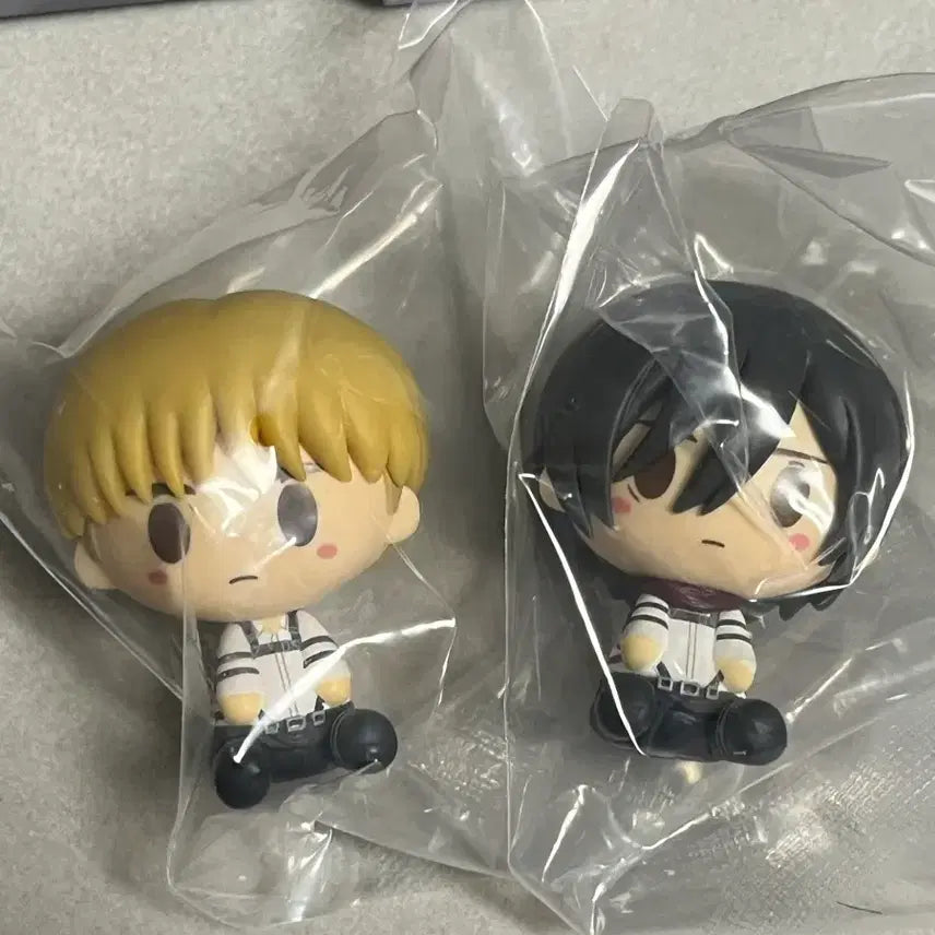 [BUNJANG] Attack on Titan Individual Resolution H-Prize Choco-Noko Mikasa &amp; Armin Bundle Set / 진격의거인 각자의 결의 H상 초코노코 미카사 아르민 일괄