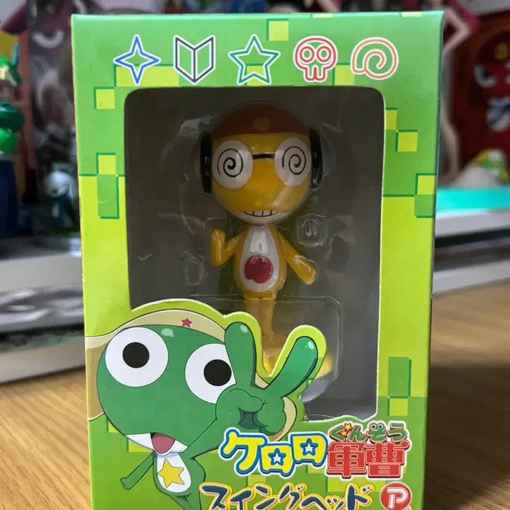 [BUNJANG] Sergeant Frog Kururu Swing Head Figure (Vintage) / 개구리중사 케로로 스윙헤드 쿠루루 피규어 고전