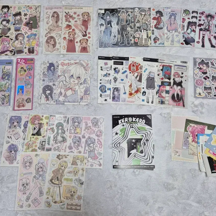 [BUNJANG] Dotted Dot Dot, Buil-Fe, Kail-Fe Stationery Sticker Bundle Set / 다이어리 다꾸 스티커 서일페 닷닷닷 부일페 케일페 미소녀 일괄