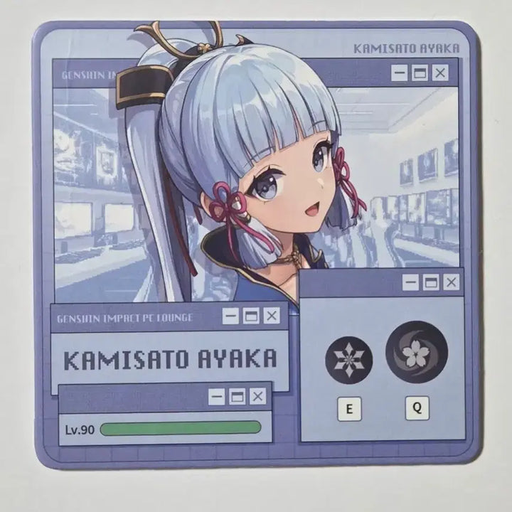 [BUNJANG] Genshin Impact Ayaka PC Lounge Coaster / 원신 PC라운지 아야카 코스터