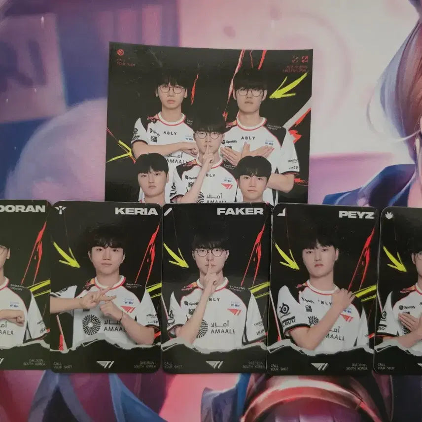 [BUNJANG] T1 Faker Lucky Draw Photocard Bundle / [MSI 대전 팬페스타] T1 티원 룰렛 포토카드 풀세트