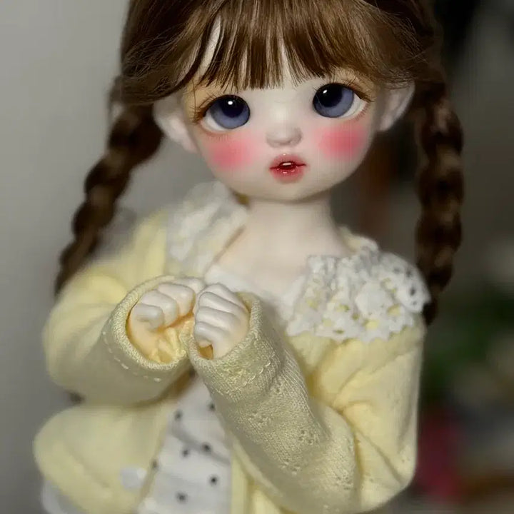 [BUNJANG] Chicabi Cheese White Resin Doll Head / 구체관절인형 치카비 미백 치즈 올해분 헤드 판매
