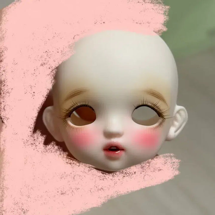 [BUNJANG] Chicabi Cheese White Resin Doll Head / 구체관절인형 치카비 미백 치즈 올해분 헤드 판매